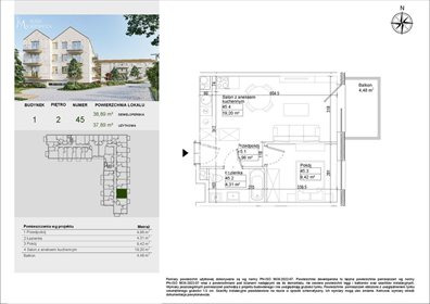 mieszkanie na sprzedaż 38m2 mieszkanie Osielsko, Aleja Adama Mickiewicza