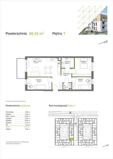 mieszkanie na sprzedaż 68m2 mieszkanie Wrocław, Wojszyce, Orawska