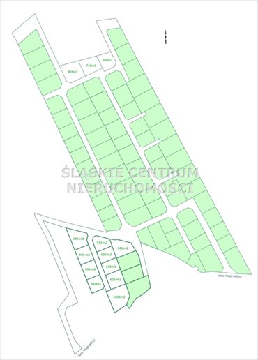 Sprzedam działki budowlane 510-1032 m² w Zabrzu Biskupice działka Zabrze, Biskupice, Kasprowicza