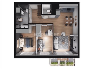 mieszkanie na sprzedaż 61m2 mieszkanie Gdańsk, Piecki-Migowo, Wojciecha Kiedrowskiego