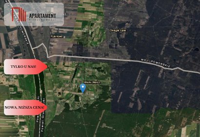 Działki rolne przy Wiśle, 3,09 ha, spokój i naturę działka Wielki Wełcz