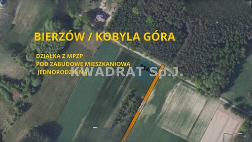 Działka budowlana 984 m² w Bierzowie (MPZP) z dobrym dojazdem działka Bierzów