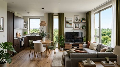 Nowoczesny 3-pokojowy apartament 47 m² z balkonem na Mokotowie mieszkanie Warszawa, Mokotów, Bokserska