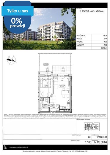 Mieszkanie 36 m² w Bydgoszczy - blisko Wisły i zieleni mieszkanie Bydgoszcz, Fordon, Fordońska