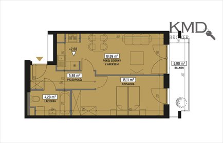 mieszkanie na sprzedaż 44m2 mieszkanie Lublin, Wrotków, Henryka Wolińskiego