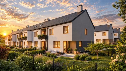 Dom szeregowy 112,43 m² z ogrodem i garażem (Rzeszów) dom Rzeszów, Biała, gen. Władysława Sikorskiego