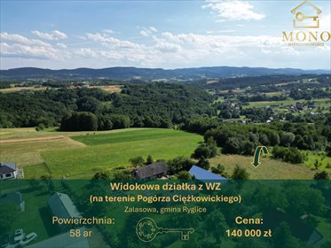 działka na sprzedaż 5800m2 działka Zalasowa