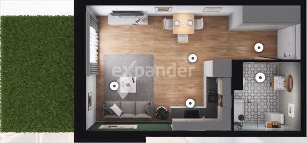 mieszkanie na sprzedaż 30m2 mieszkanie Wrocław, Muchobór Wielki, Jurija Gagarina