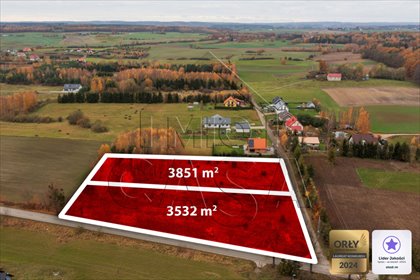 działka na sprzedaż 3532m2 działka Trąbki Małe