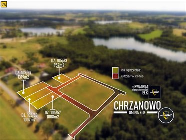 działka na sprzedaż 982m2 działka Chrzanowo