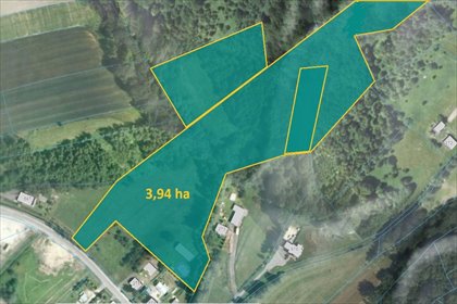 działka na sprzedaż 39400m2 działka Święcany