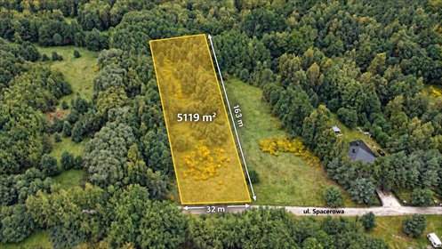 Do sprzedania działka 5119 m² w Warszkowie z dostępem do drogi działka Warszkowo, Spacerowa