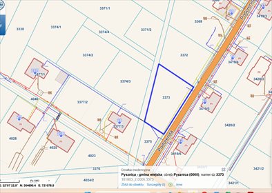 działka na sprzedaż 1000m2 działka Pysznica, Podorendy