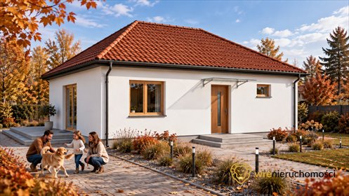 Sprzedam nowoczesny dom parterowy 78,58 m² z dużą działką w Kątach Wrocławskich dom Kąty Wrocławskie