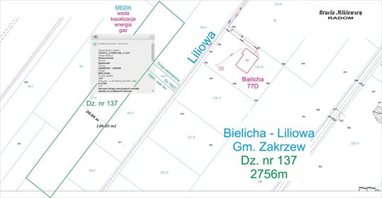 Działka budowlana na sprzedaż Bielicha, Liliowa 2 756m2 Foto 3