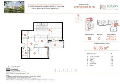 mieszkanie na sprzedaż 62m2 mieszkanie Bydgoszcz, Fordońska