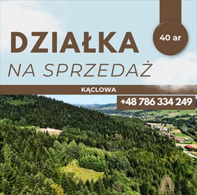 działka na sprzedaż 4000m2 działka Kąclowa