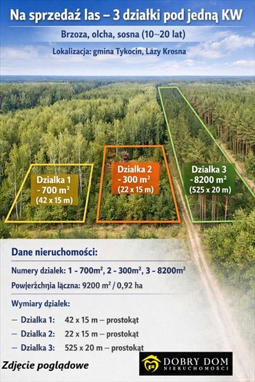 działka na sprzedaż 9200m2 działka Krosno