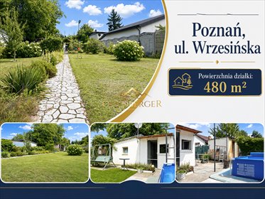 Na sprzedaż działka 480 m² z domkiem i ogrodem w Poznaniu działka Poznań, Wrzesińska