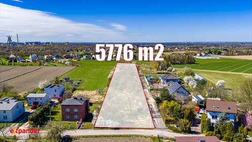 Inwestycyjna działka 5776 m2 z mediami i możliwością podziału działka Mikołów, Konstantego Wolnego