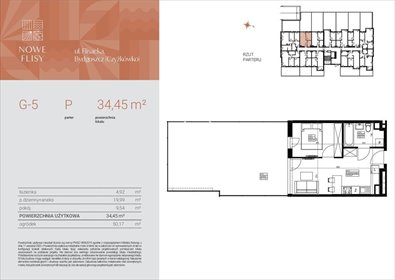 mieszkanie na sprzedaż 34m2 mieszkanie Bydgoszcz, Czyżkówko, Flisacka