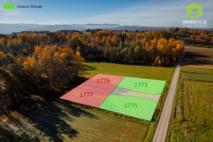 działka na sprzedaż 580m2 działka Nowy Wiśnicz, Atrakcyjne działki budowlane w otoczeniu natury – dojazd drogą asfaltową, Lipnicka