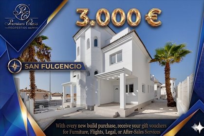 Nowoczesny dom z tarasami i solarium w San Fulgencio zapraszam dom El Oasis, El Oasis