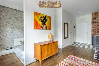 Designerska kawalerka 32m2 z loggią w Wilanowie mieszkanie Warszawa, Wilanów, Błonia Wilanowskie, Aleksandra Gieysztora