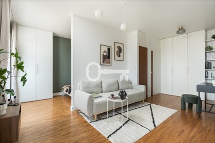 Nowoczesne 40 m² z dużym tarasem i widokiem na Wolę mieszkanie Warszawa, Wola