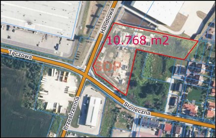 Działka usługowa 10 768 m² w Bielanach Wrocławskich (kontynuacja budowy) działka Bielany Wrocławskie, Słoneczna