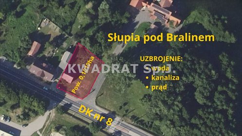 działka na sprzedaż 1019m2 działka Słupia pod Bralinem