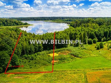 Zapraszam do zakupu działki z linią brzegową jeziora i lasem działka Kotowina