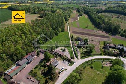 Działka inwestycyjna z budynkiem w Rzeczycy, 1801 m² lokal użytkowy Rzeczyca, Kazimierz Dolny, Rzeczyca