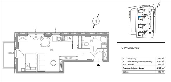 mieszkanie na sprzedaż 33m2 mieszkanie Kraków, Prądnik Czerwony, Strzelców