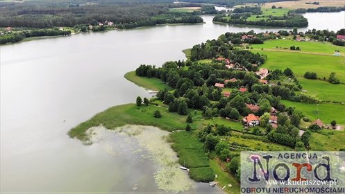 Zapraszam do zakupu działki nad jeziorem Ułówki 4597 m² z linią brzegową działka Gorło