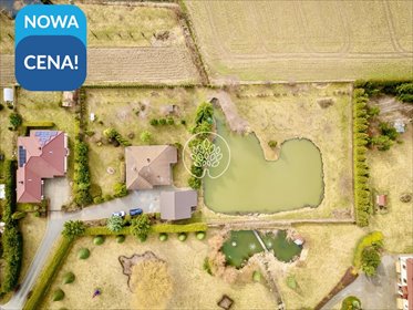 Dom z dużą działką, stawem i garażem w Wtelnie dom Wtelno
