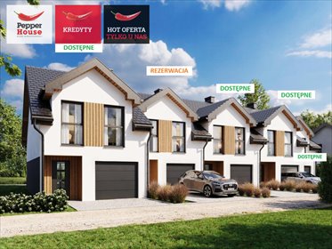 Nowoczesny segment 5 pokoi z garażem i ogródkiem dom Rumia