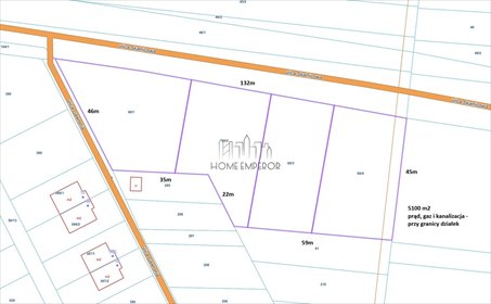 Działka pod usługi, media przy granicy, 5100 m² działka Warszawa, Wawer, Skalnicowa
