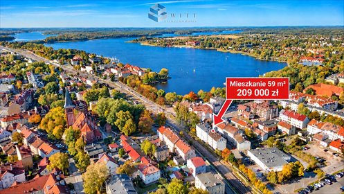 Do sprzedania przestronne mieszkanie 59 m² przy jeziorze w Ostródzie mieszkanie Ostróda, Ostróda, Stapińskiego