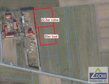 Działka bud.-rolna 4249 m² z mediami - szybki dojazd działka Rudka Kozłowiecka, Północna