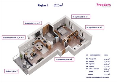 mieszkanie na sprzedaż 62m2 mieszkanie Puck, Wejherowska