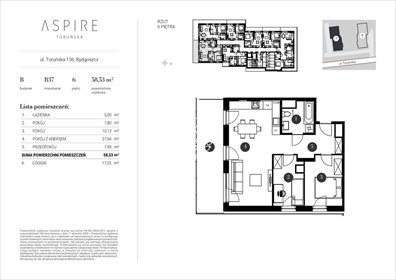 mieszkanie na sprzedaż 60m2 mieszkanie Bydgoszcz, Toruńska