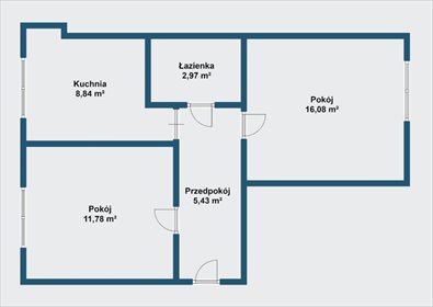 Dwustronne 45m2 z dużą piwnicą, kamienica z lat 50-tych mieszkanie Konstancin-Jeziorna, Wilanowska