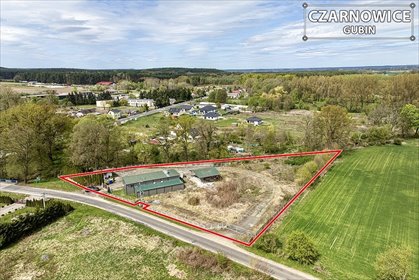 Działka inwestycyjna 5 000 m² z magazynem w Czarnowicach działka Gubin