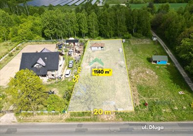 działka na sprzedaż 1140m2 działka Łojki