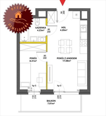 Mieszkanie 40 m² w Warszawie (Praga-Południe) z zielonym otoczeniem mieszkanie Warszawa, Praga-Południe, Kamionek, Chodakowska
