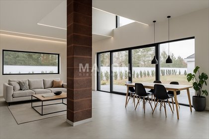 Nowoczesny dom 335 m² z tarasem i ogrodem w Ludwikowie dom Ludwików