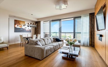 Luksusowy 142 m² apartament z panoramicznym widokiem i tarasem mieszkanie Warszawa, Śródmieście, Grzybowska
