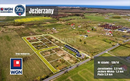 Działka budowlana 820 m² blisko morza i jeziora Wicko działka Jezierzany, Nadmorska