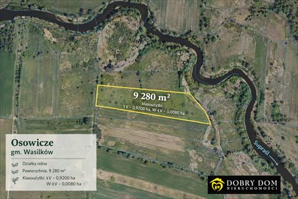 działka na sprzedaż 9280m2 działka Osowicze
